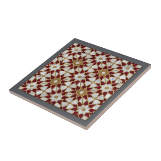 Luxury Moroccan Zellige Mosaic Infinite Pattern  タイル (側面)
