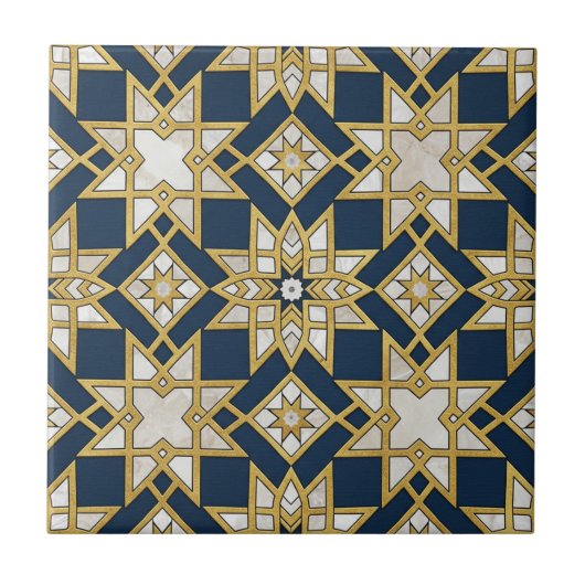 Luxury Moroccan Zellige Mosaic Seamless Pattern タイル (正面)