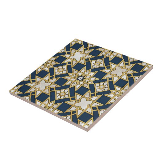 Luxury Moroccan Zellige Mosaic Seamless Pattern タイル (側面)