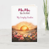 Luxury Mother’s Day Card – “MaMa You Are Loved”  カード (正面)