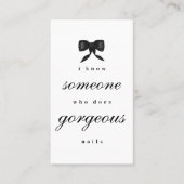 Luxury Nail Artist Beaty Salon Manicure QR Code  名刺 (正面)