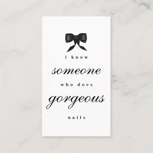 Luxury Nail Artist Beaty Salon Manicure QR Code  名刺 (正面)