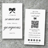 Luxury Nail Artist Beaty Salon Manicure QR Code  名刺