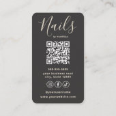 Luxury Nail Artist Manicurist Cloud Dancer Gold 名刺 (裏面)