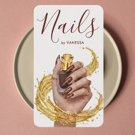 Luxury Nail Artist Manicurist Espresso Deep Clove 名刺