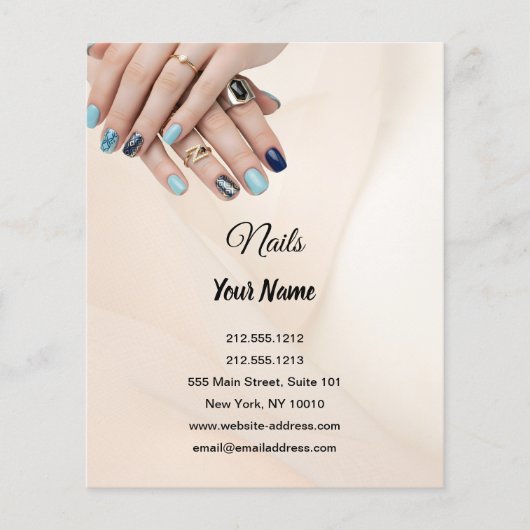 Luxury Nail Tech チラシ | QRコードをスキャン (正面)