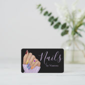 Luxury Nail Technician Chic Manicurist Branding 名刺 (スタンド正面)