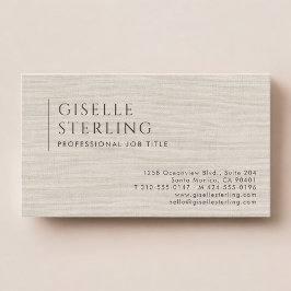 Luxury Natural Linen 名刺