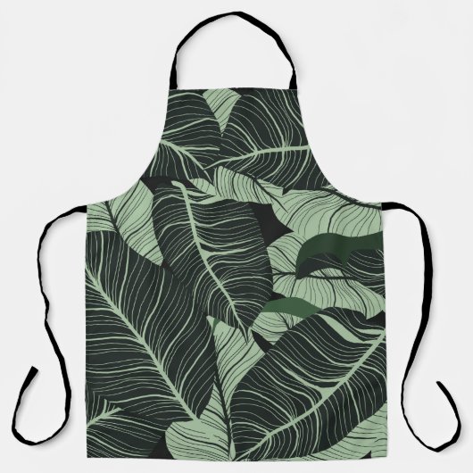 Luxury nature leaves background. Floral pattern, T エプロン (正面)