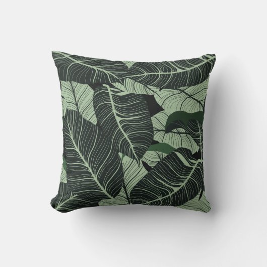 Luxury nature leaves background. Floral pattern, T クッション (正面)