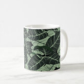 Luxury nature leaves background. Floral pattern, T コーヒーマグカップ (正面右)