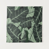 Luxury nature leaves background. Floral pattern, T タペストリー (正面(横))