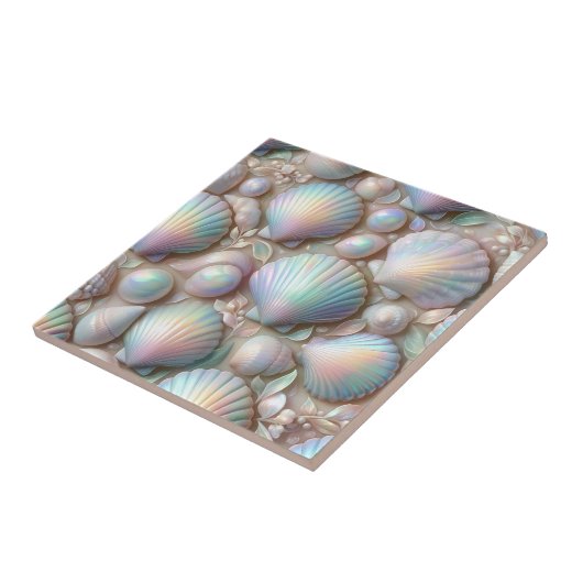 Luxury Nautical Decor | Opal Seashells Beach House タイル (側面)