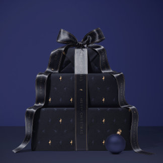 Luxury navy blue wrapping paper ラッピングペーパー