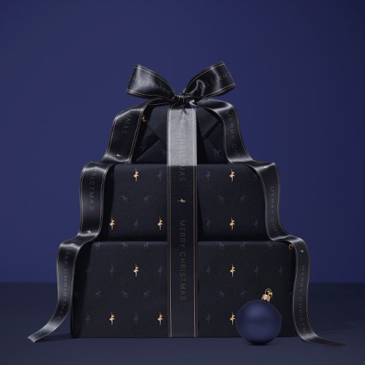 Luxury navy blue wrapping paper ラッピングペーパー