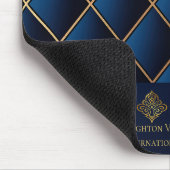 Luxury Navy Gold Executive Mousepad マウスパッド (コーナー)