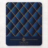 Luxury Navy Gold Executive Mousepad マウスパッド (正面)