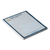 Luxury Navy Look Attorney Logo, for Legal Professi ノートパッド (アングル)