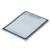 Luxury Navy Look Attorney Logo, for Legal Professi ノートパッド (回転)