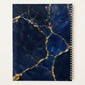 Luxury Navy Marble Gold Monogram Business Branding プランナー手帳 (裏面)