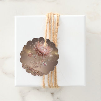 Luxury Neon Floral Scalloped Tags フェイバータグ