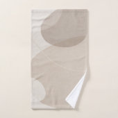 Luxury Neutral Beige Abstract バスタオルセット (ハンドタオル)