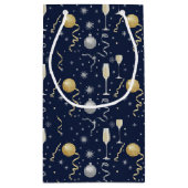Luxury New Year Celebration – Champagne & Sparkle スモールペーパーバッグ (裏面)