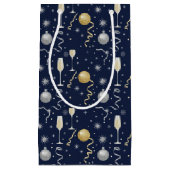 Luxury New Year Celebration – Champagne & Sparkle スモールペーパーバッグ (正面)