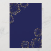 Luxury New Year’s Eve Party Invitation template  招待状 (裏面)