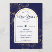 Luxury New Year’s Eve Party Invitation template  招待状 (正面)