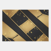 Luxury Noir Matte Black Premium ラッピングペーパーシート (正面2)