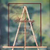 Luxury Old Money Monogram Wedding Welcome アクリルサイン (ニュートラル)