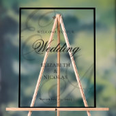 Luxury Old Money Monogram Wedding Welcome アクリルサイン (ニュートラル)