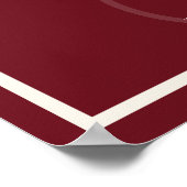 Luxury Old Money Monogram Wedding Welcome ポスター (角)