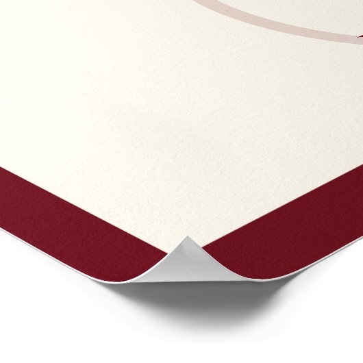 Luxury Old Money Monogram Wedding Welcome ポスター (角)