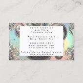 Luxury Opal Paisley 名刺 (裏面)