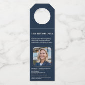 Luxury Open House Property Tour Favor QR ボトルネックタグ (裏面)