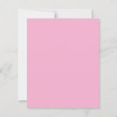 Luxury Orchid Floral Watercolor Pink Blank Card (裏面)