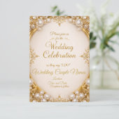 Luxury Ornate Frame Wedding Invitations 招待状 (スタンド正面)