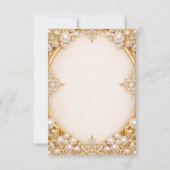 Luxury Ornate Frame Wedding Invitations 招待状 (裏面)