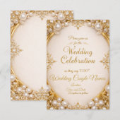 Luxury Ornate Frame Wedding Invitations 招待状 (正面/裏面)