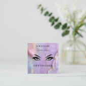 Luxury Pastel Marble Lash Ar Gift Certificate Card ロイヤリティカード (スタンド正面)
