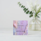 Luxury Pastel Marble Lash Ar Gift Certificate Card ロイヤリティカード (スタンド正面)