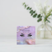 Luxury Pastel Marble Lash Artist Appointment Card 予約カード (スタンド正面)