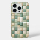 Luxury Pattern Case - Sage Green & beide plaid Case-Mate iPhoneケース (裏面)