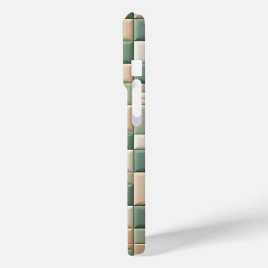 Luxury Pattern Case - Sage Green & beide plaid Case-Mate iPhoneケース (裏面 / 左)