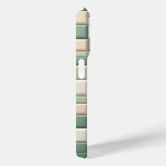 Luxury Pattern Case - Sage Green & beide plaid Case-Mate iPhoneケース (裏面 / 右)