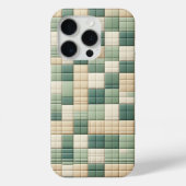 Luxury Pattern Case - Sage Green & beide plaid Case-Mate iPhoneケース (裏面)