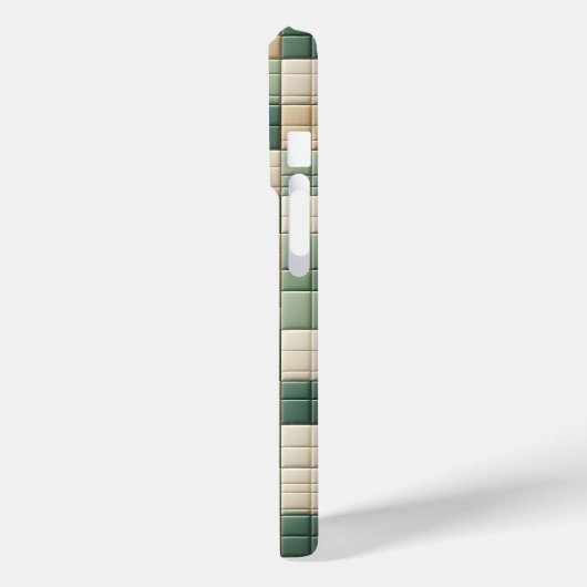 Luxury Pattern Case - Sage Green & beide plaid Case-Mate iPhoneケース (裏面 / 左)