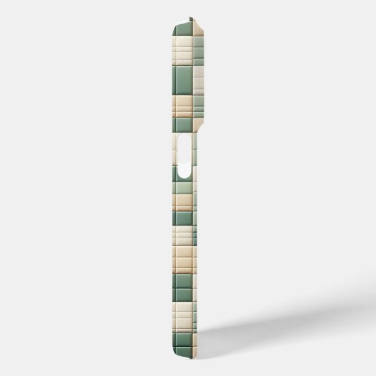 Luxury Pattern Case - Sage Green & beide plaid Case-Mate iPhoneケース (裏面 / 右)